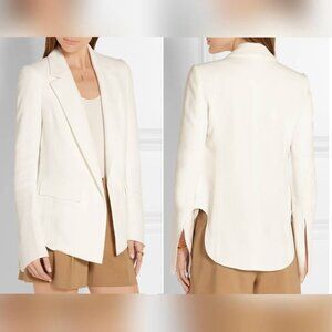 Chloe "Milk" Iconic Crepe Bell-Sleeve Open-Front Blazer